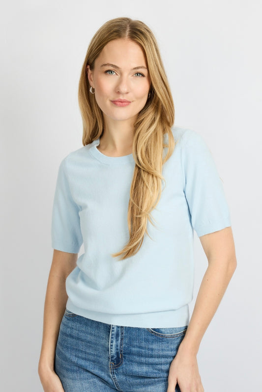 Kenza knit top - lichtblauw