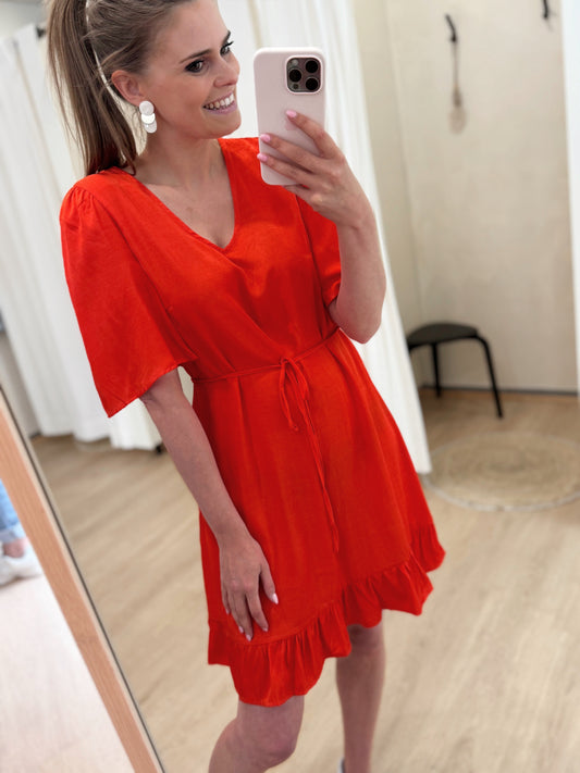 Devi short dress - grenadine
