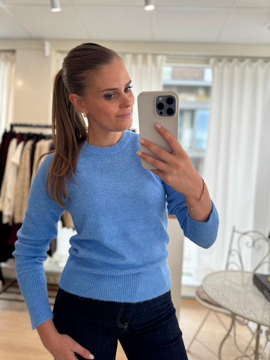 Niel crew neck pullover - blauw