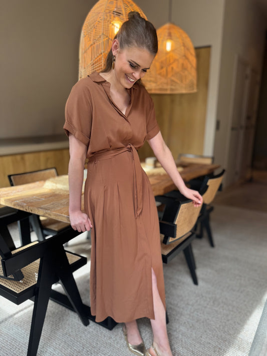 Radia 234 dress - cognac
