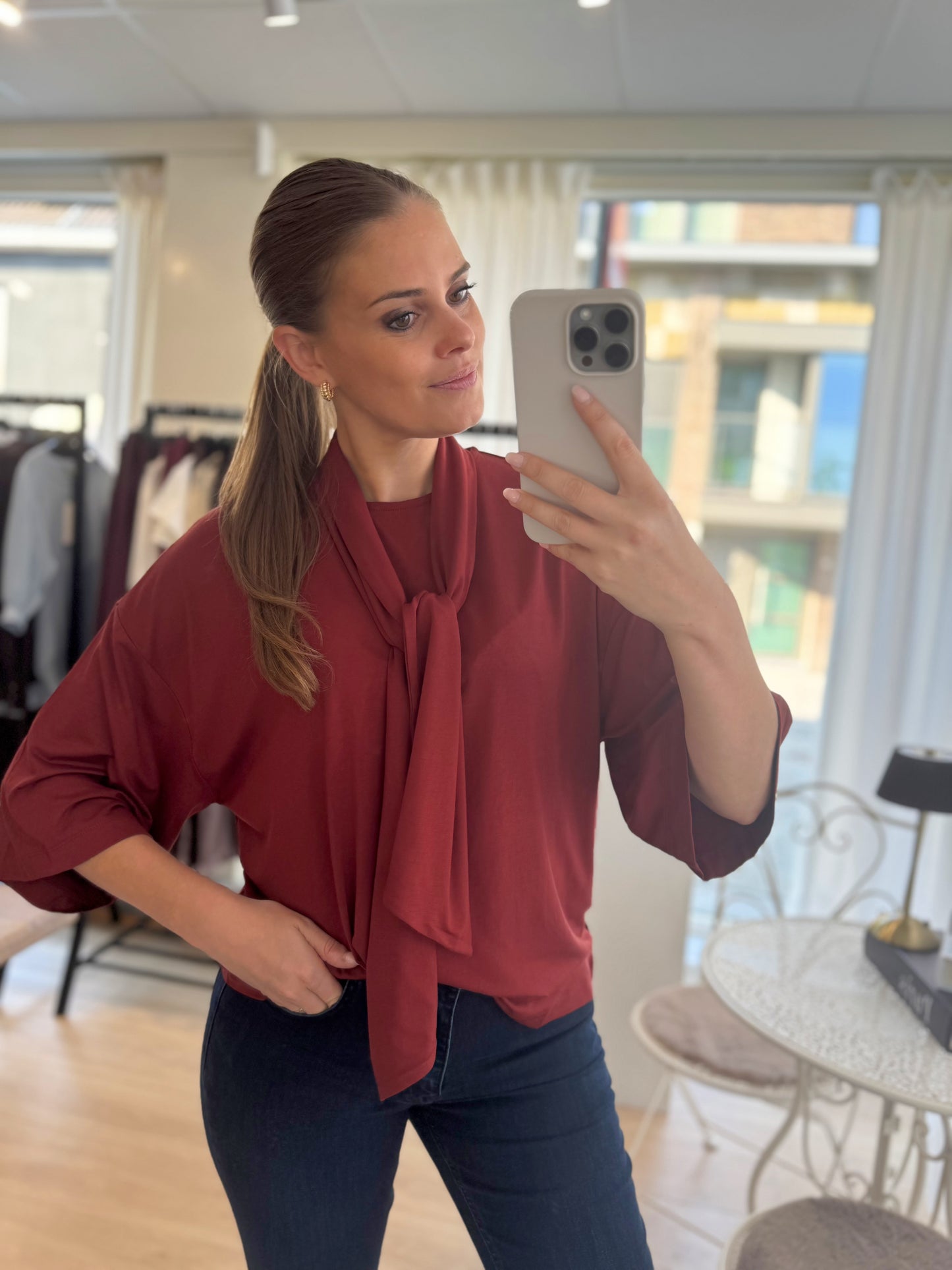 Marica blouse lint - roest