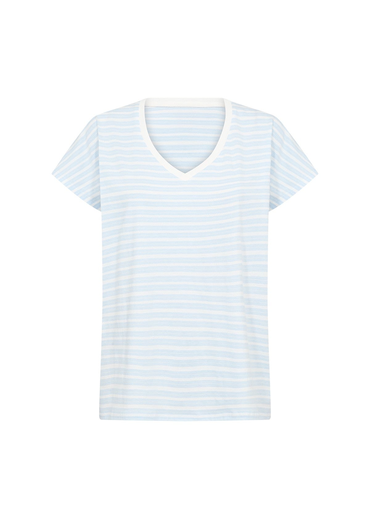 Chanie 1 t-shirt streep - lichtblauw