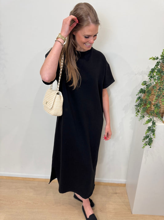 Long t-shirt dress - black