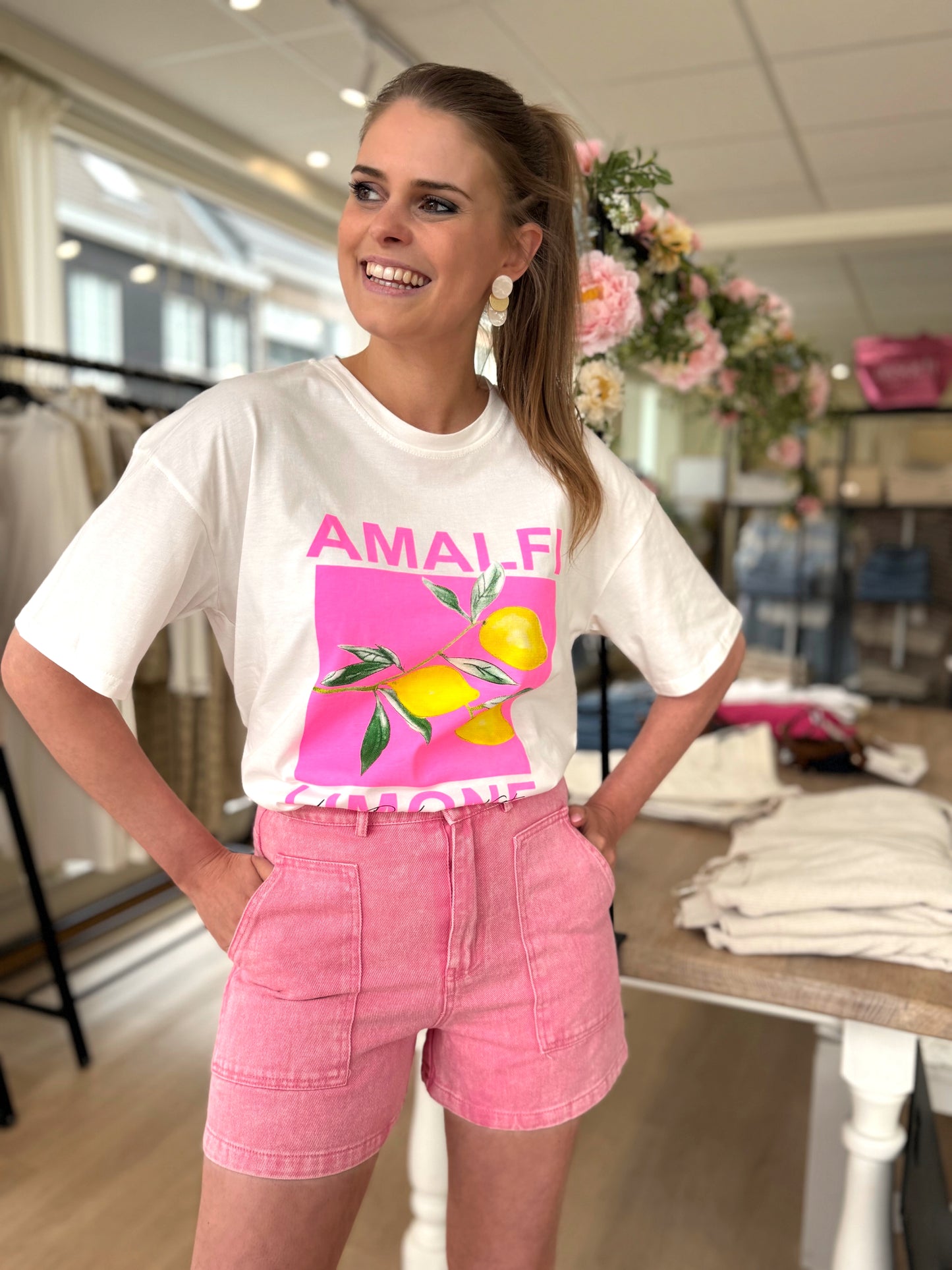 T-shirt Amalfi - fuschia
