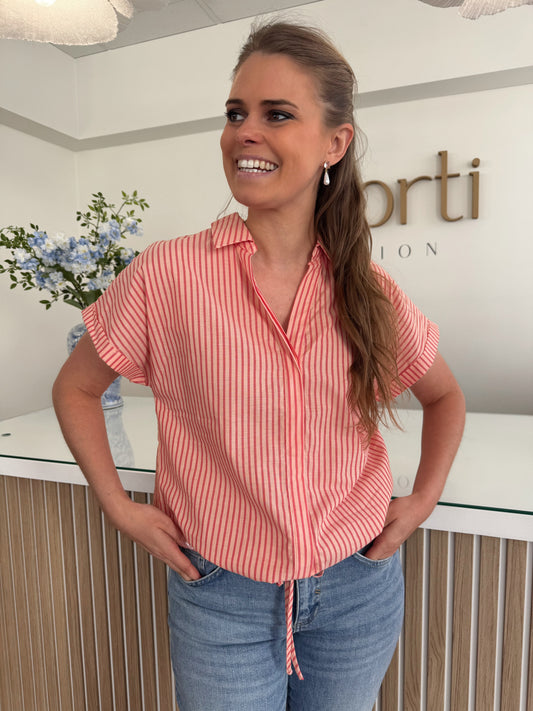 Felice blouse - koraal/roze