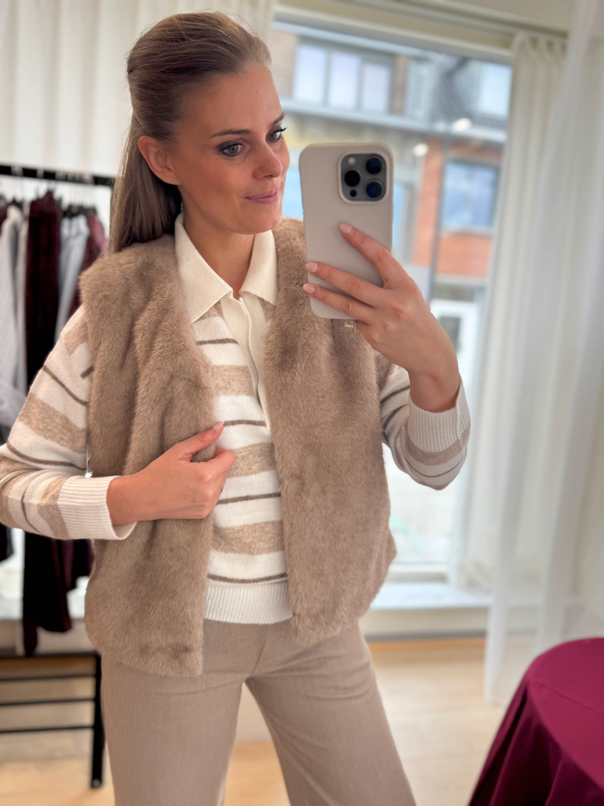 Haye 4 waistcoat - beige
