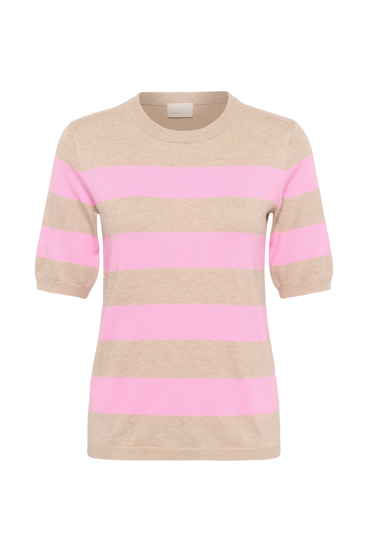 Lizza striped knit - beige/roze