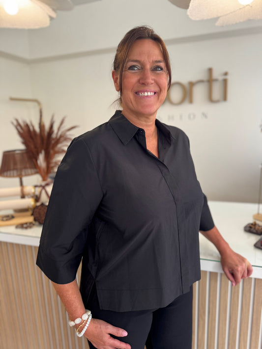 Netti blouse - zwart
