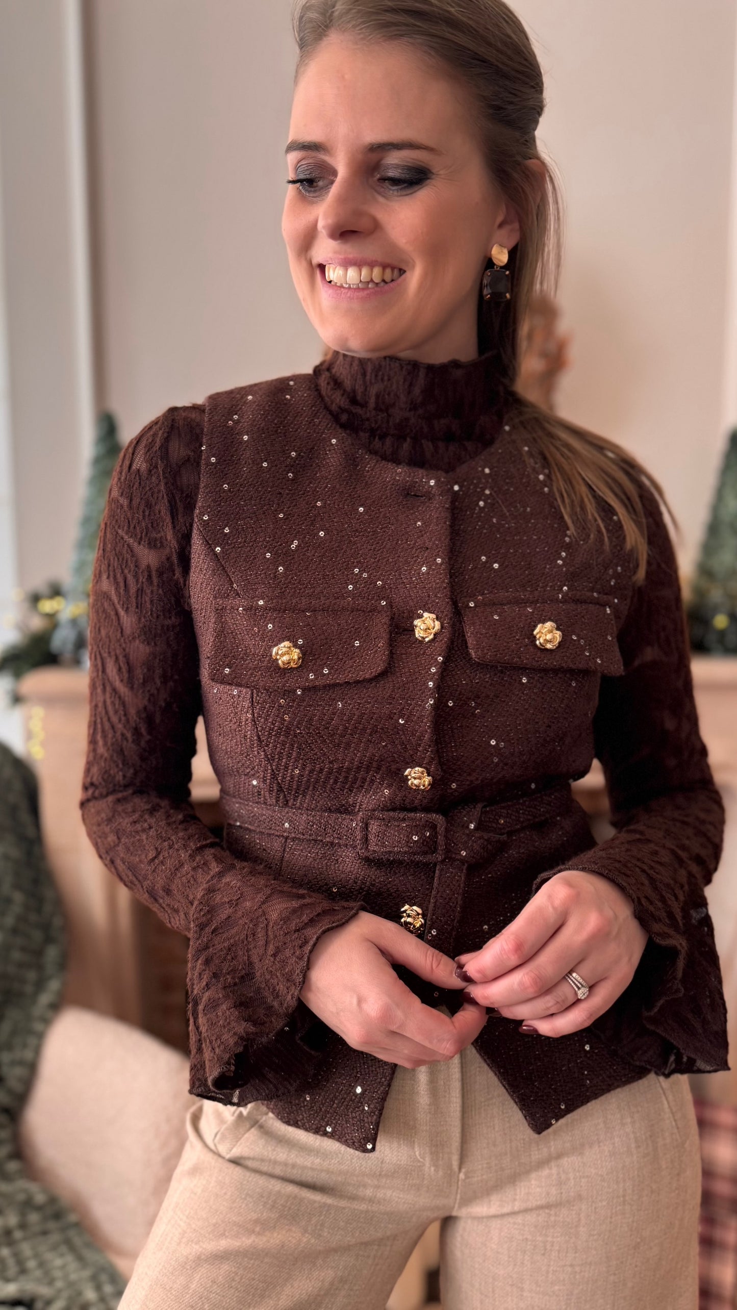 Chanel jasje ZM - bruin