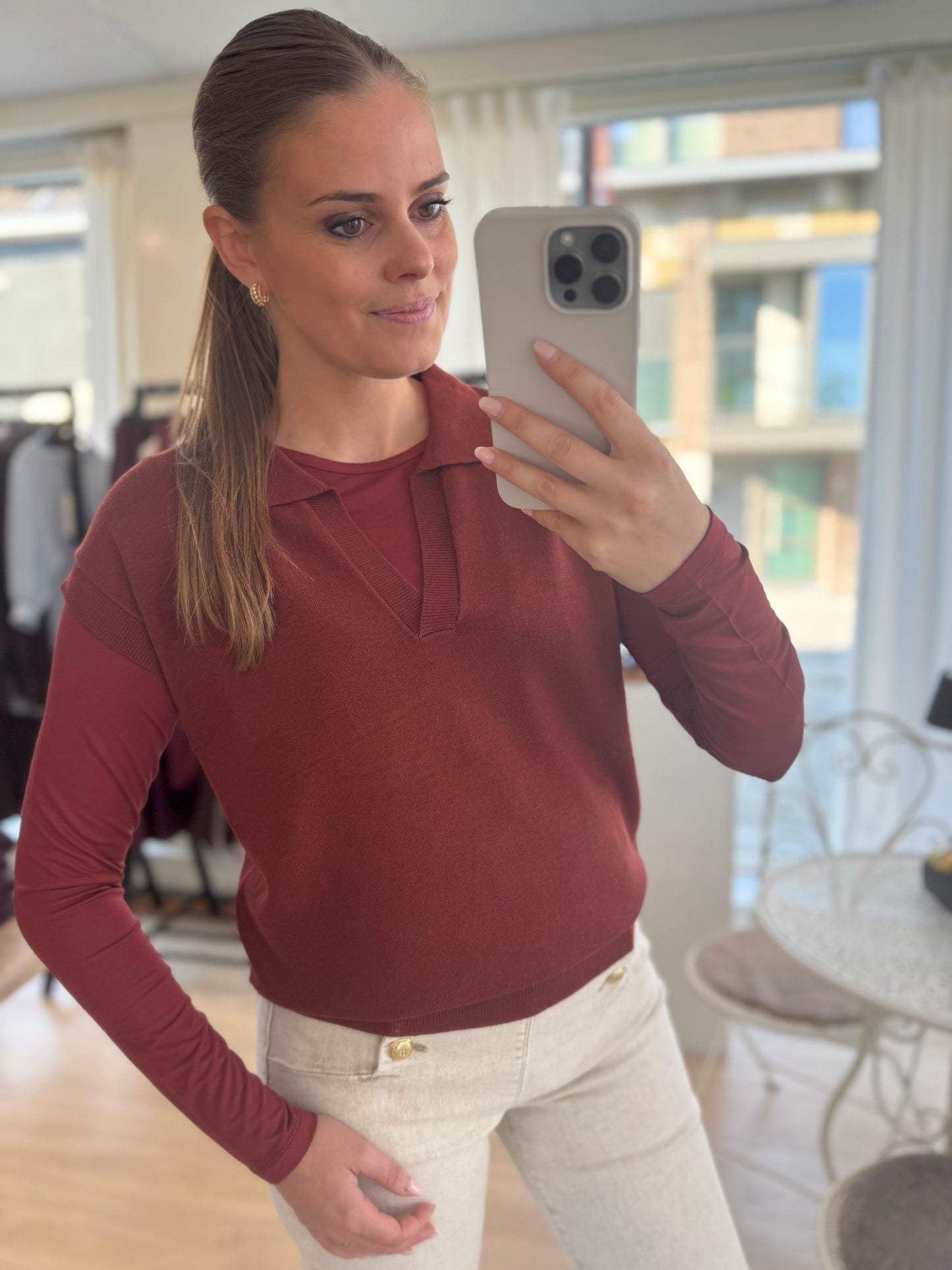 Dollie waistcoat - roest