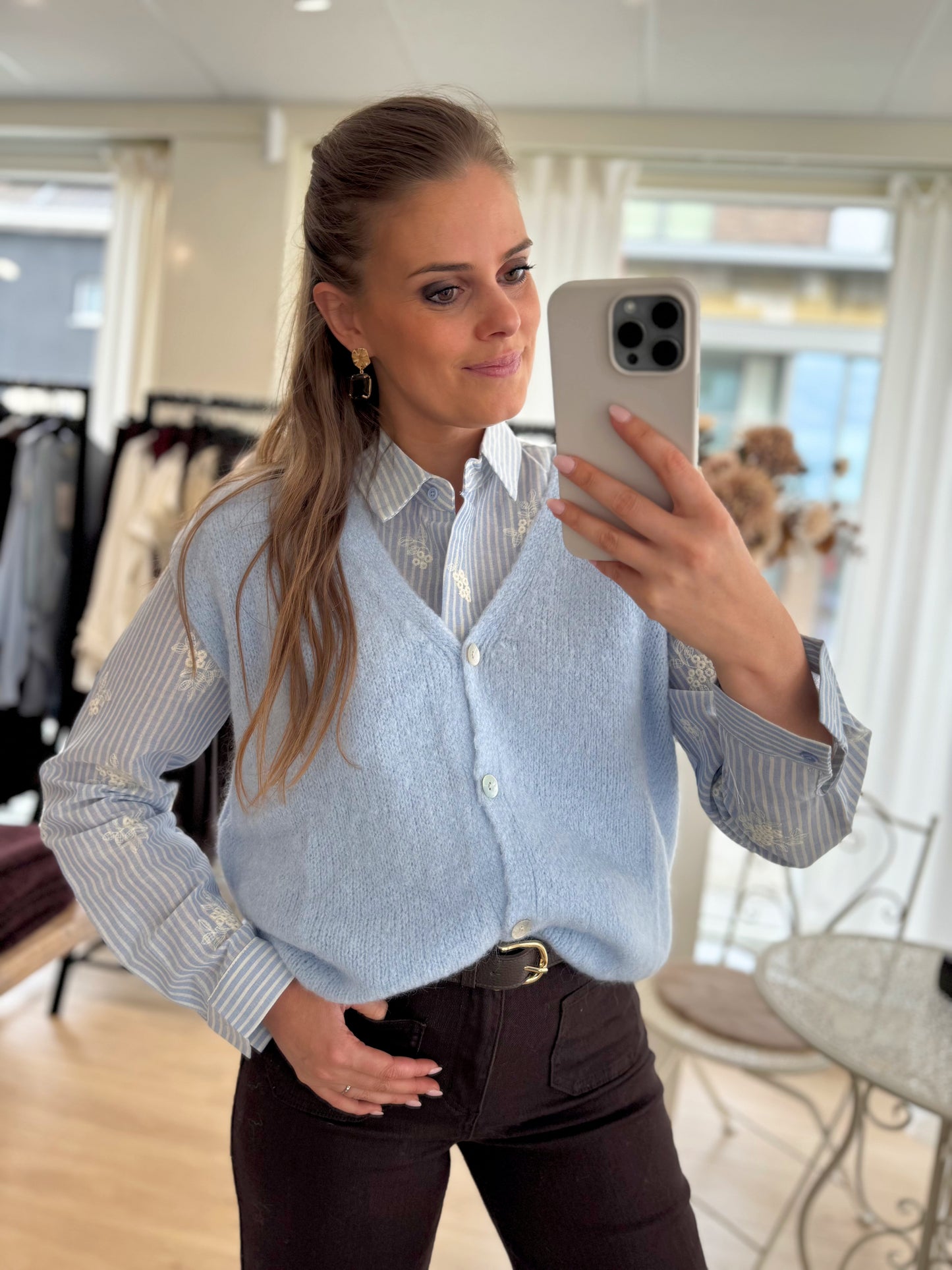 Gilet ZM knopen - lichtblauw