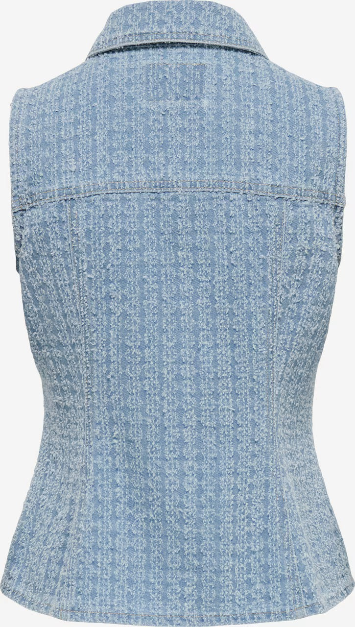 Tylar denim waistcoat - lichtblauw