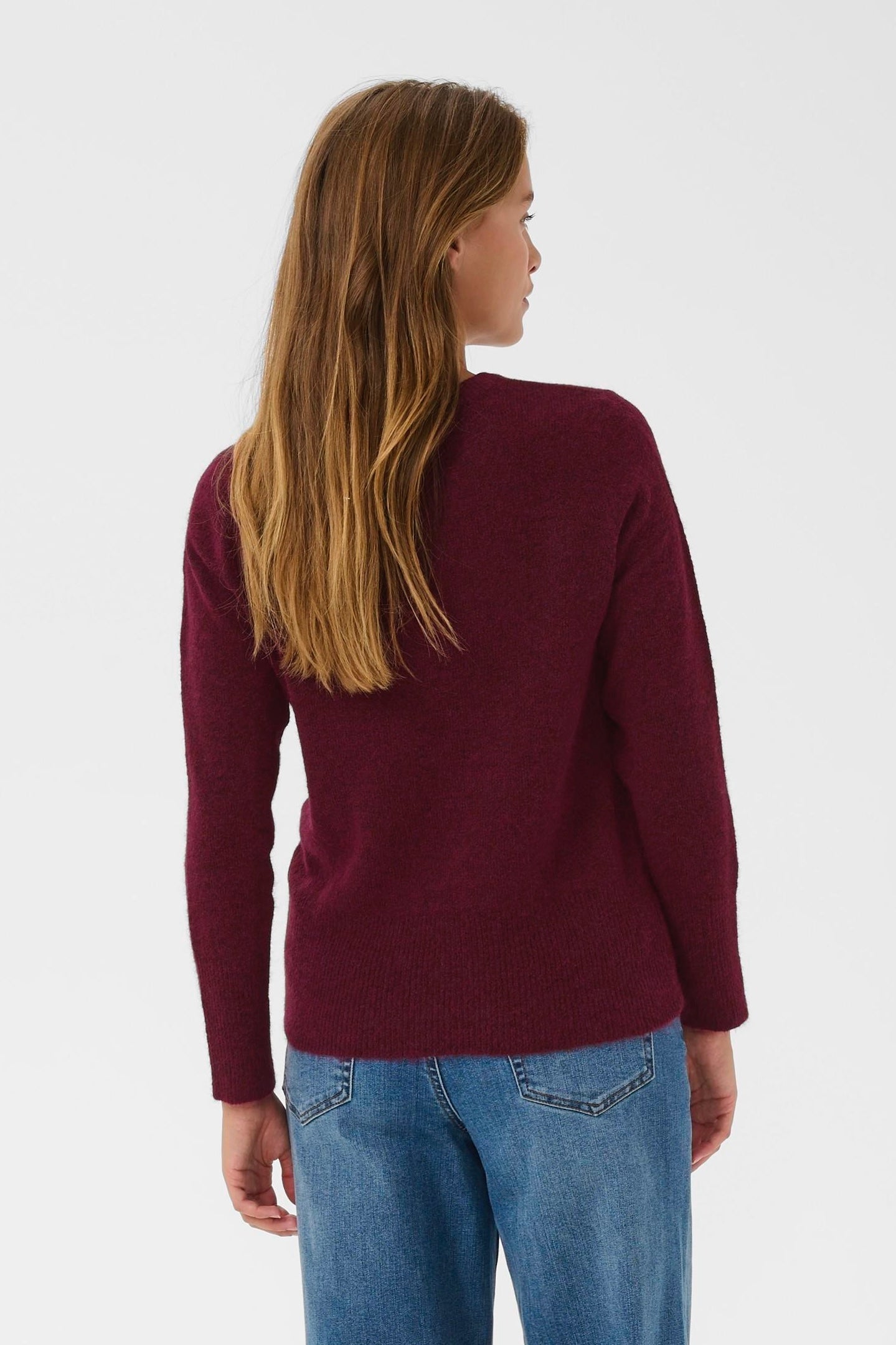 Niel crew neck knit - windsor wine