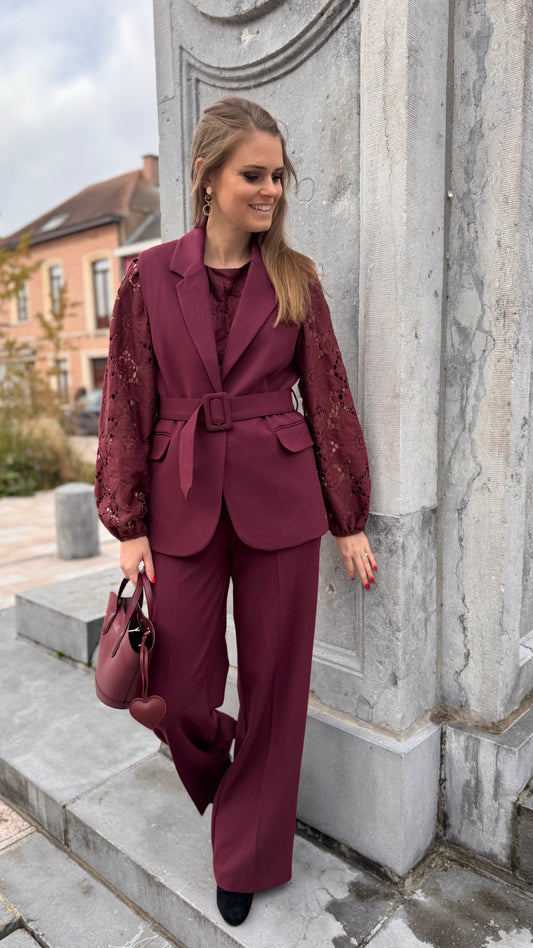 Waistcoat Beau - bordeaux