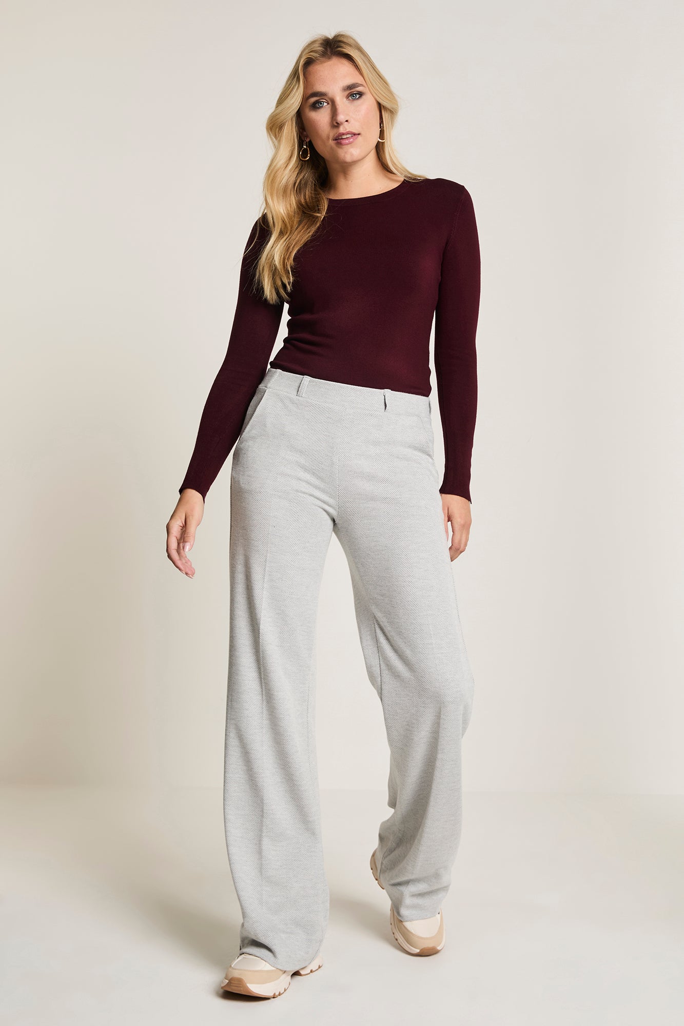 Mira elastic - zigzag grijs