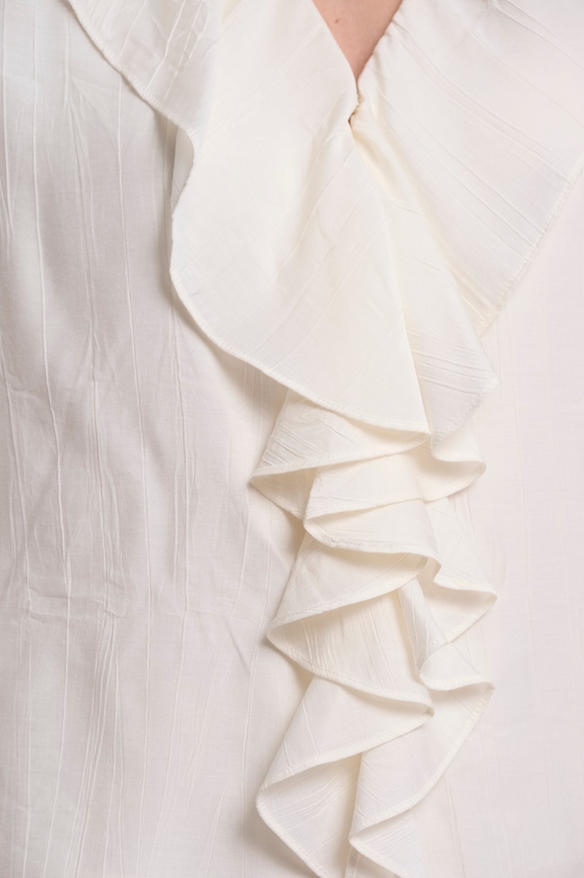 Belicia blouse vollant - crème