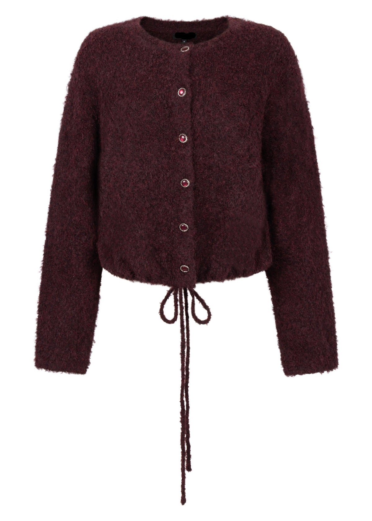 Long sleeve cardigan - bordeaux