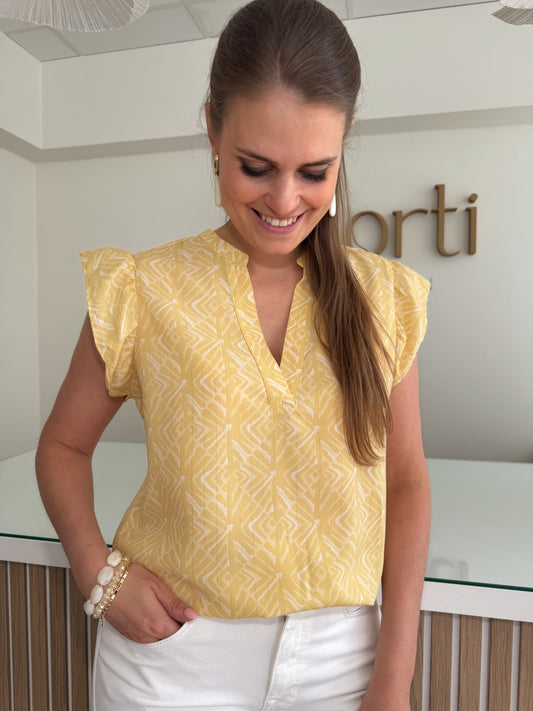 Serena blouse - gold
