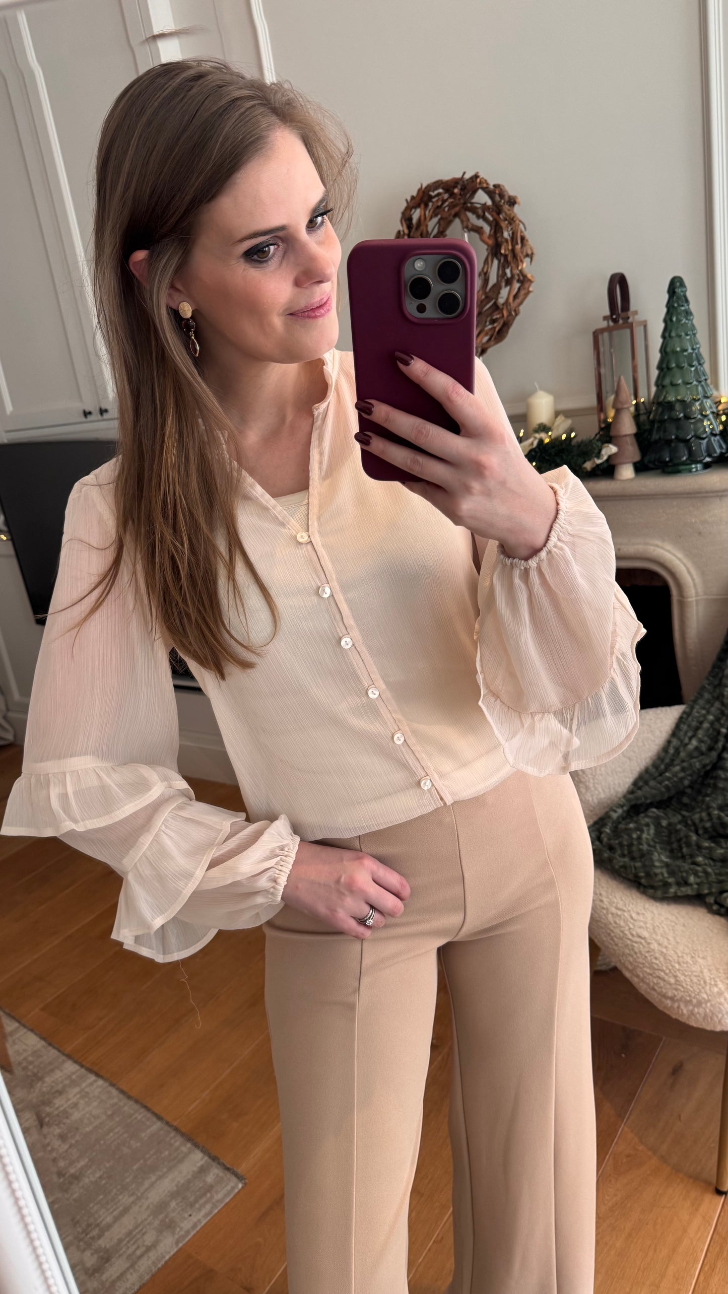 Naia 4 blouse - crème