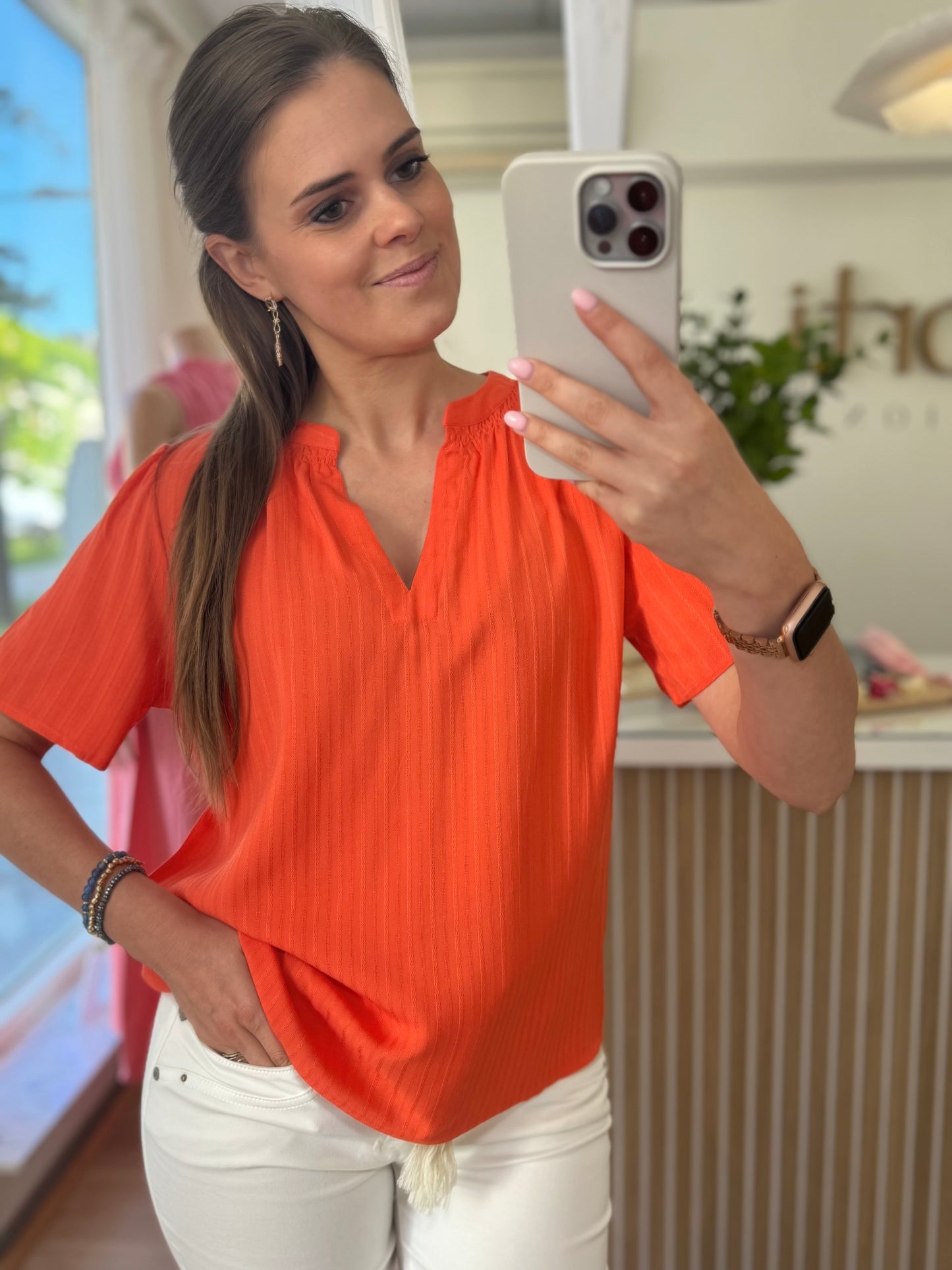 Blouse KM - koraal