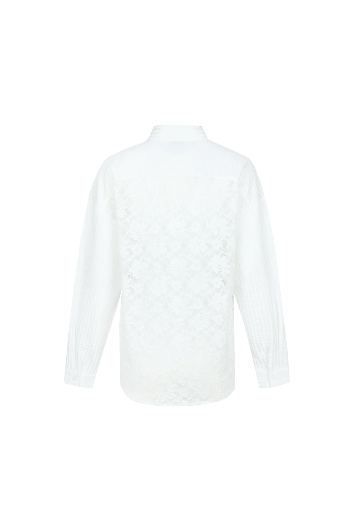 Lot blouse met kant - ecru