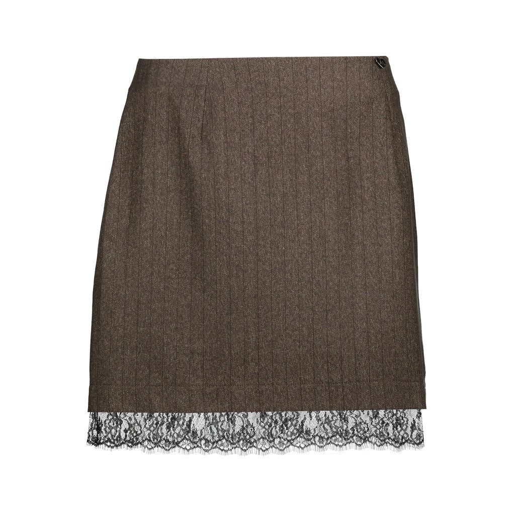 Canberra rokje kant - bruin