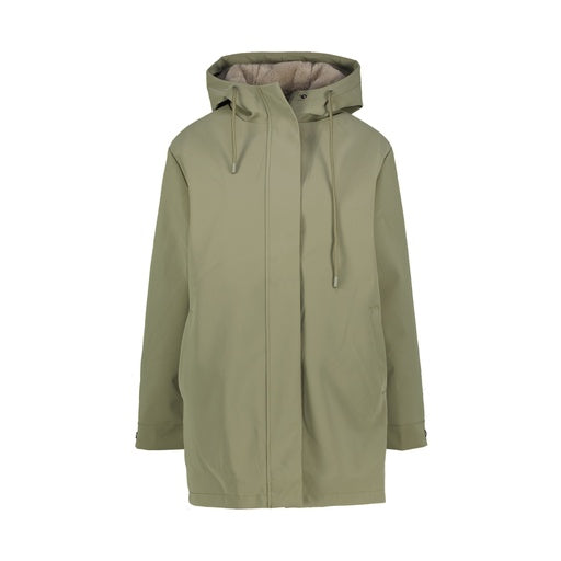 Como regenjas fake fur - light khaki