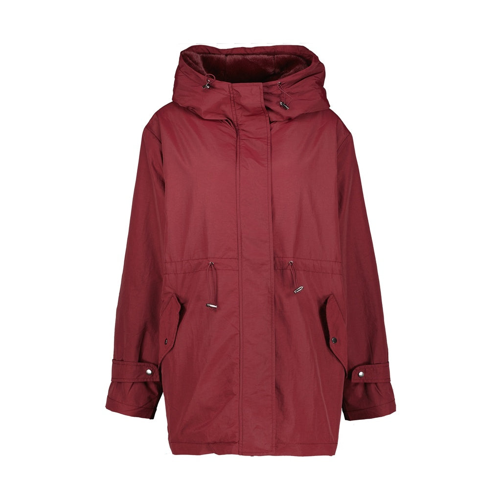 Coni regenjas fake fur - bordeaux