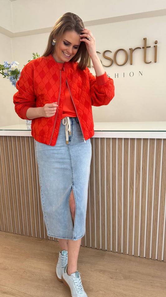 Jeans skirt - stonebleach denim