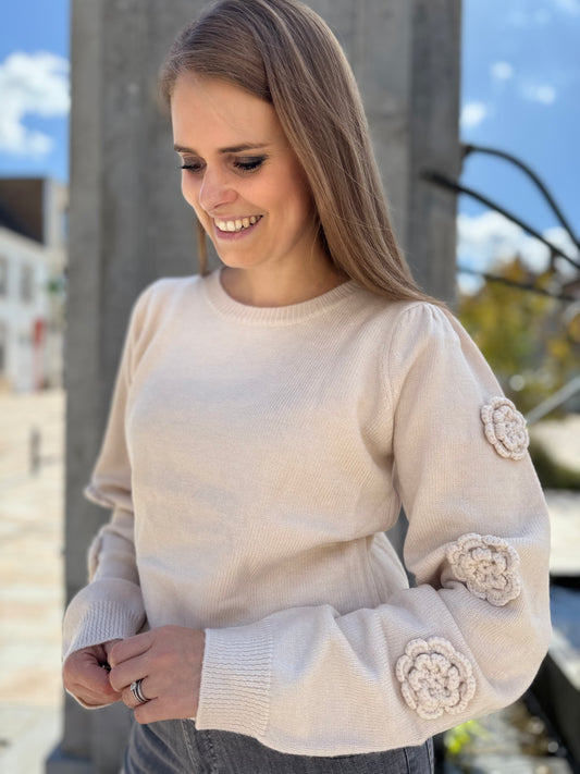Amira knit top - sand