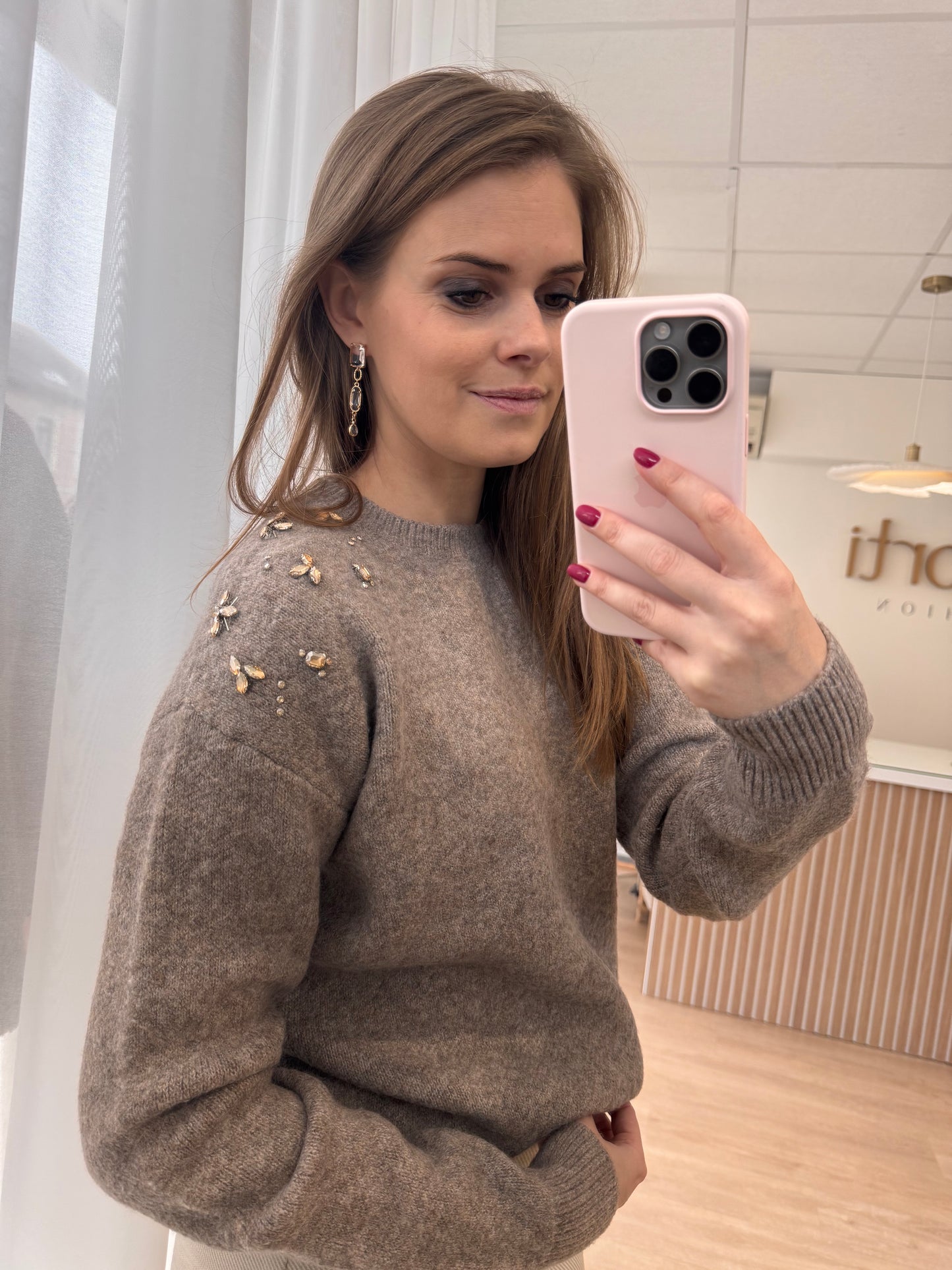 Kirsten knit pullover - bronze