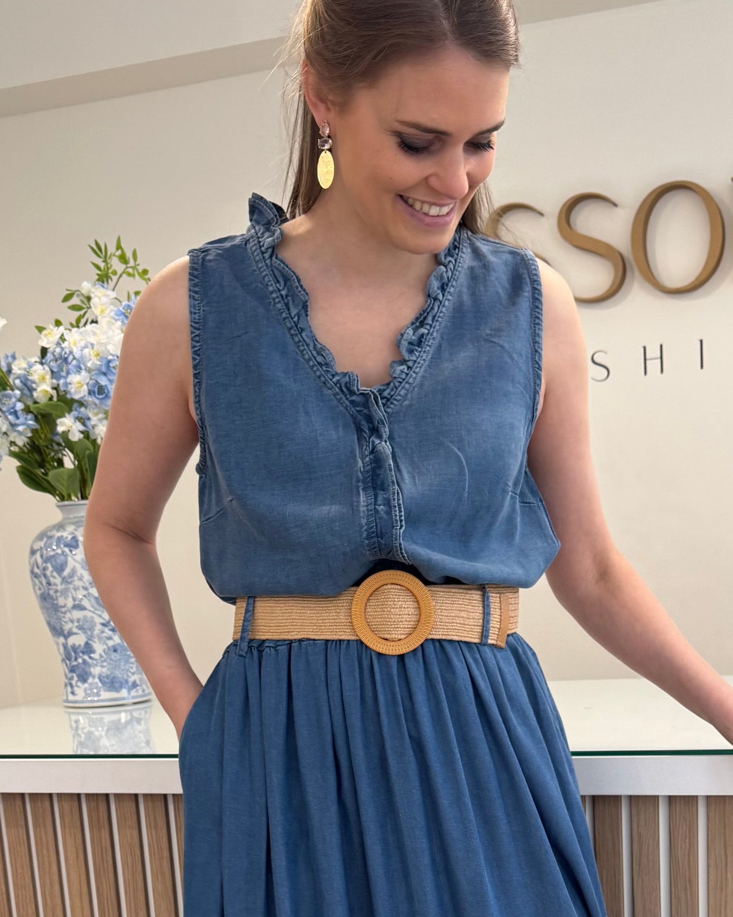 Molly jeans top - blauw