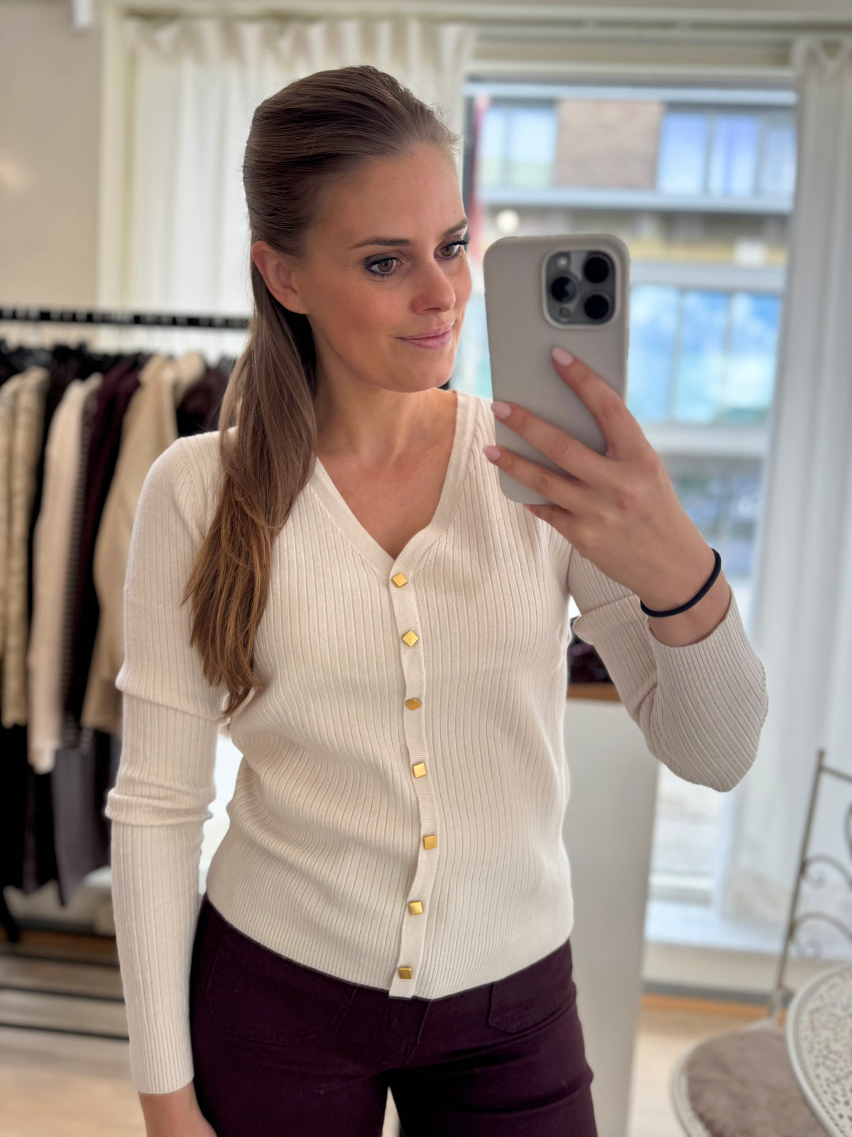 Allysa knit pullover - sand