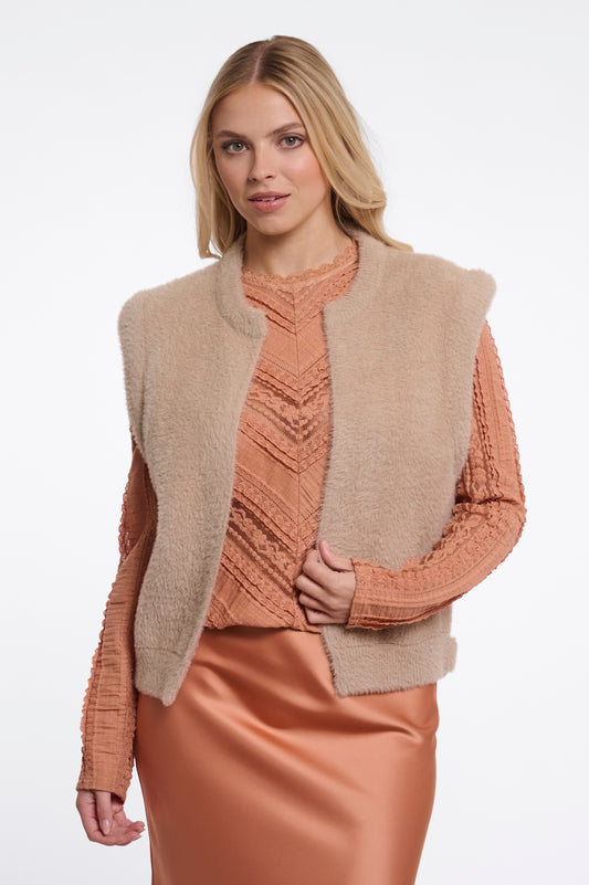 Elona waistcoat - oat