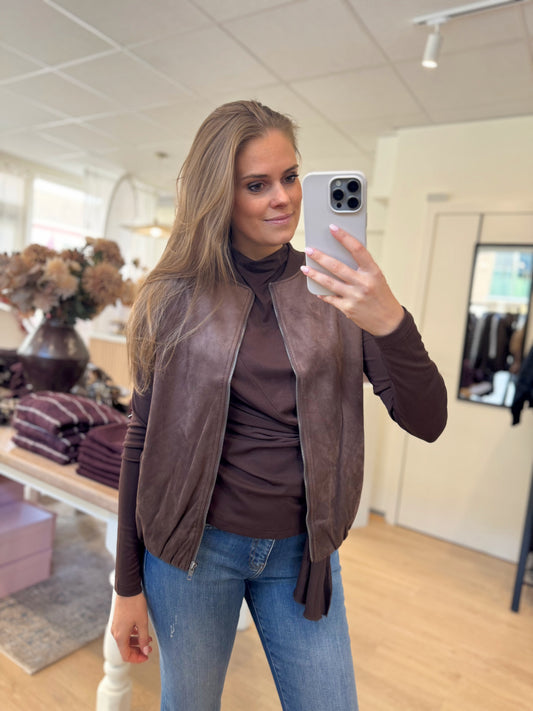 Gaiby gilet - bruin