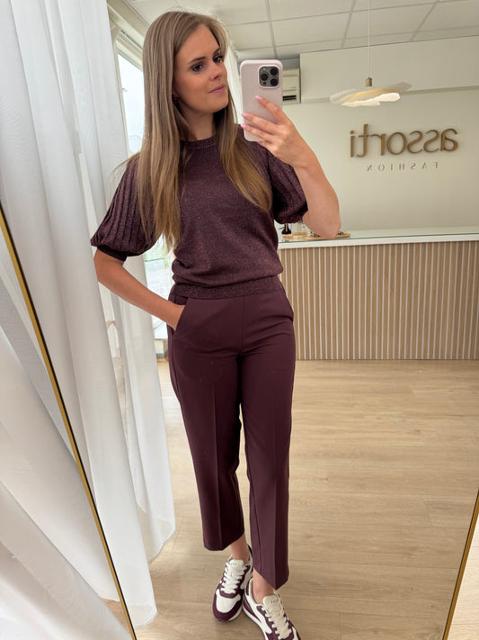 Sakura cropped pants - fudge