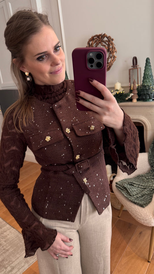 Chanel jasje ZM - bruin