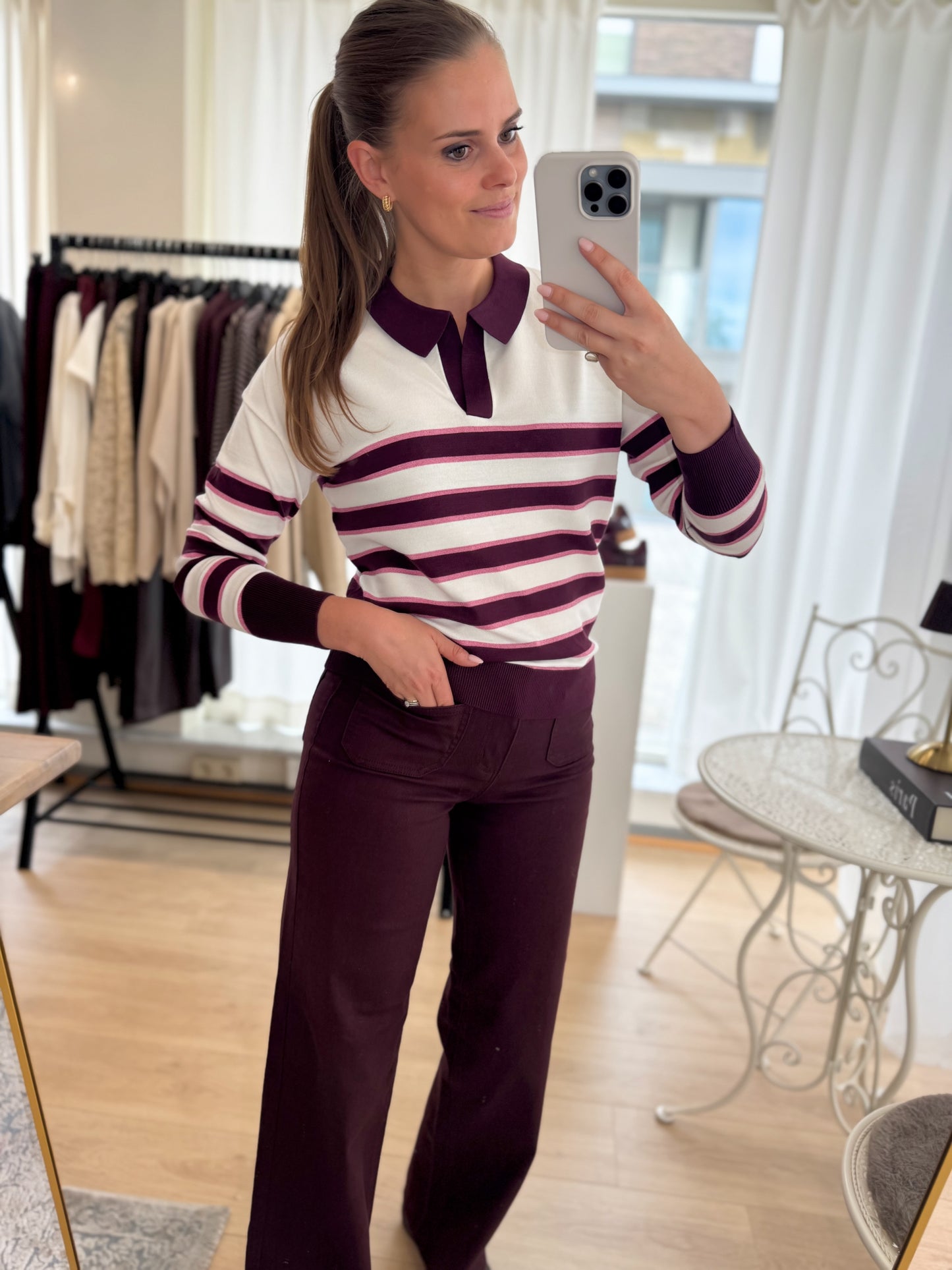 Brook pants high waist - fudge