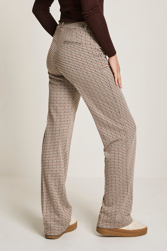 Hannah pied de poule - beige