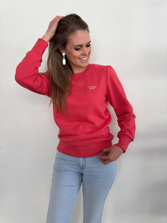 Sweater heart - red