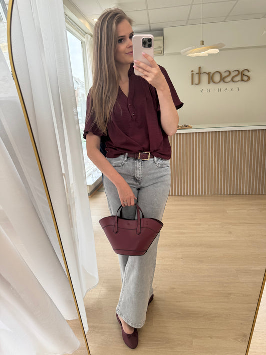 Jeans wide leg - light grey