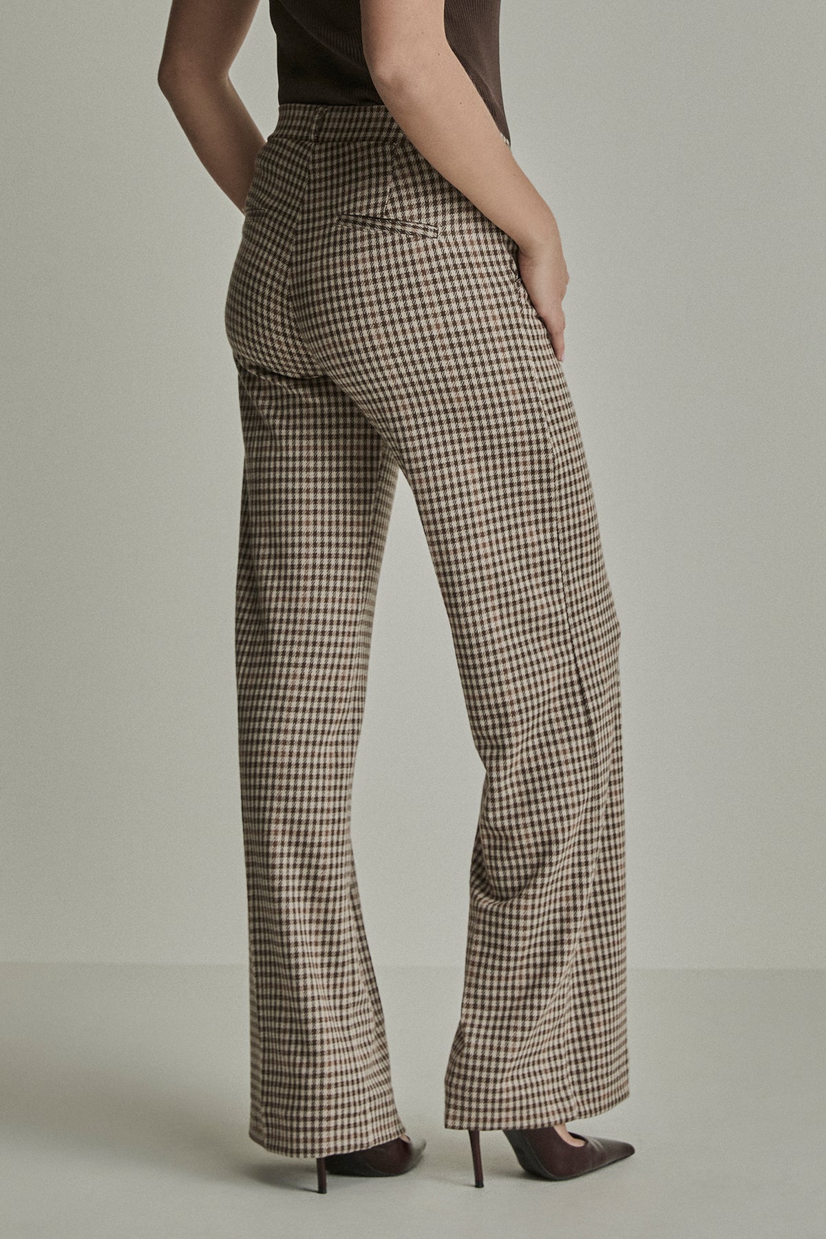 Para Mi / Mira knitted jacquard - check camel