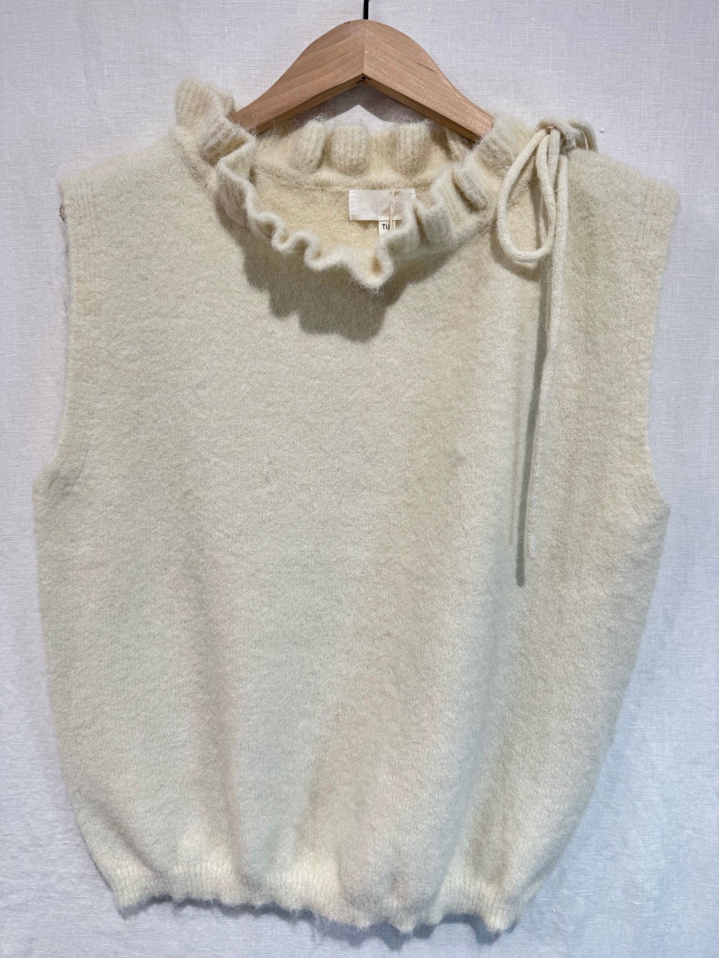 Truitje ZM frul hals - ecru