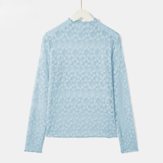 Top in kant - lichtblauw