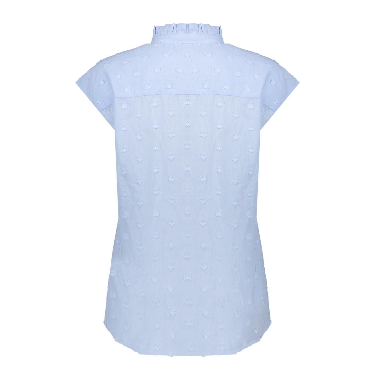 Blouse hartjes - lichtblauw