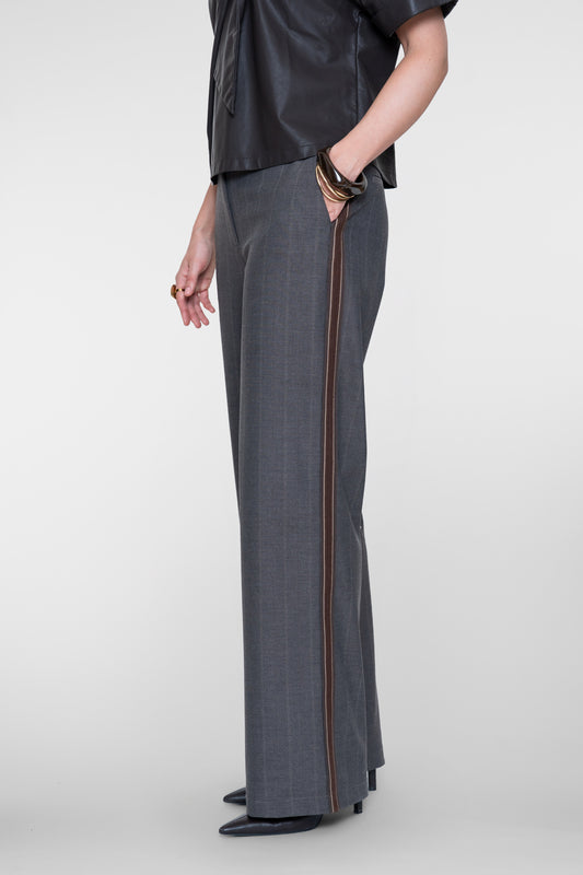 Gestreepte broek streep - bruin