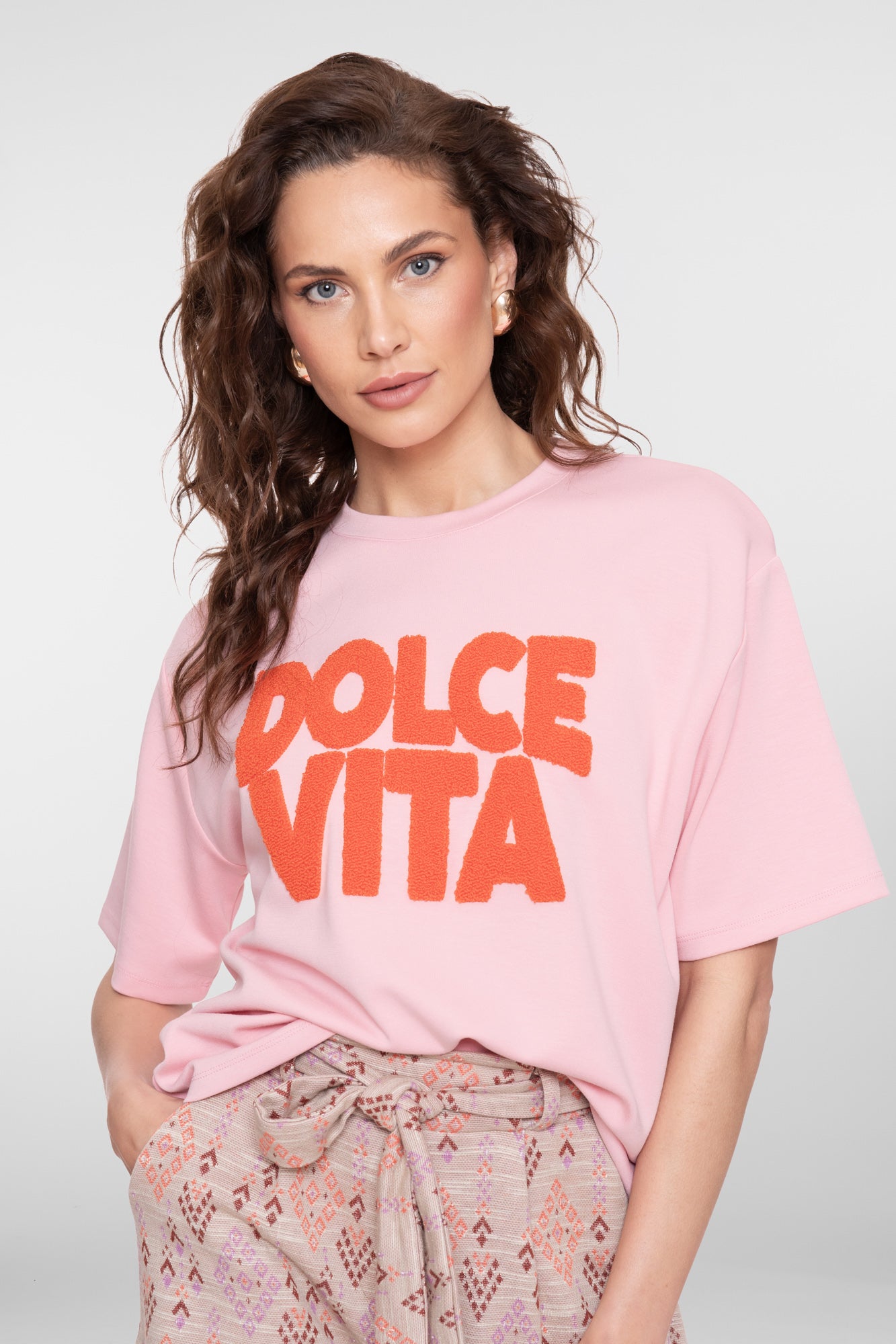Sweat scuba Dolce Vita - roze/oranje