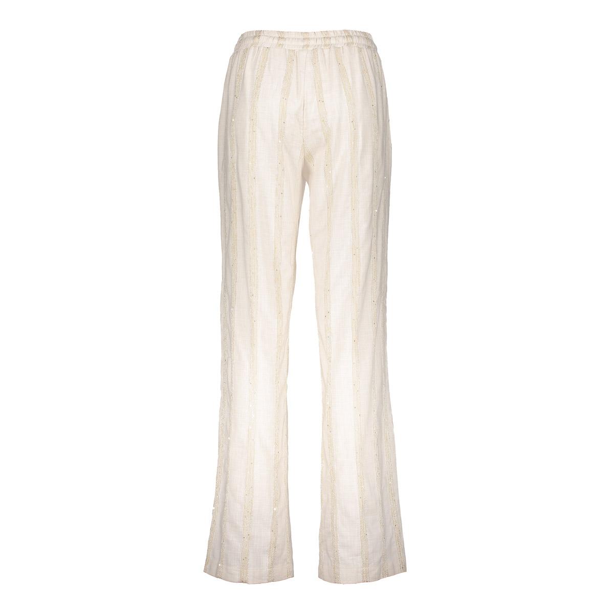 broek rekker streep - beige
