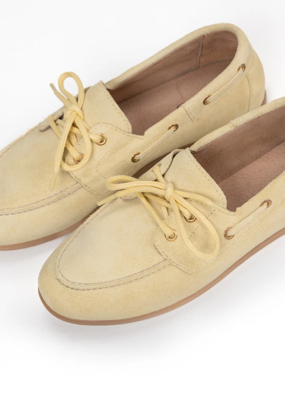 LATTY mocassins - lichtgeel