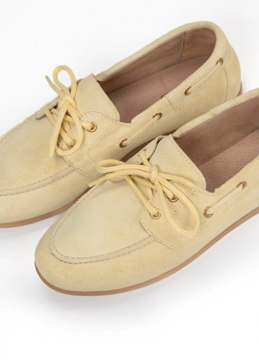 Latty mocassins - lichtgeel